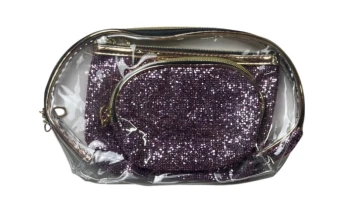 GLITTER COSMETICS BAG