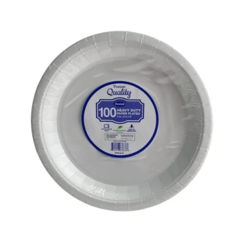 PREMIUM QUALITY HEAVY DUTY PLATES 9 INCH 100 COUNT