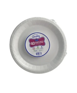 PREMIUM QUALITY HEAVY DUTY PLATES 9 INCH 40 COUNT