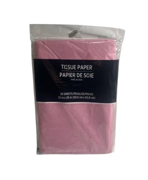 PINK TISSUE PAPER 20 SHEETS