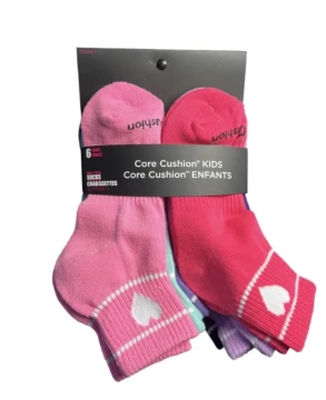 CORE CUSHION KIDS SOCKS 6 PAIRS