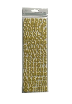 GOLD ALPHABET STICKERS
