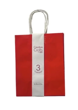 RED CRAFT BAG 3 COUNT