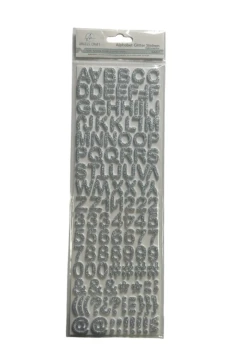 SILVER ALPHABET STICKERS