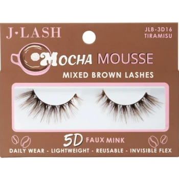 TIRAMISU MOCHA MOUSSES 5D FAUX MINK BROWN LASHES