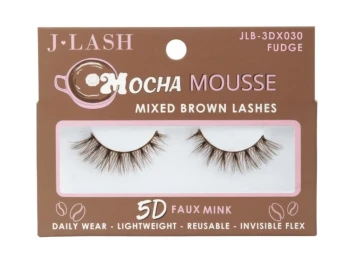 FUDGE MOCHA MOUSSE 5D FAUX MINK BROWN LASHES