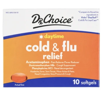 DR CHOICE COLD AND FLU RELIEF DAYTIME 10 SOFT GEL