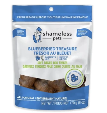 SHAMELESS PETS BLUEBERRIED TREASURE DOG SOFT BAKED TREATS 170 G