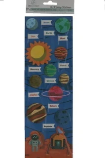3D sticker planets