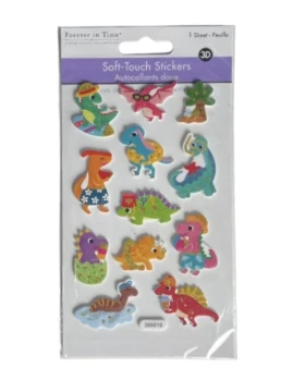 DINOSAUR SOFT TOUCH STICKERS