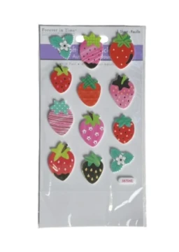 STRAWBERRY SOFT TOUCH STICKERS
