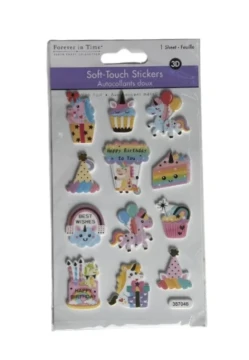 UNICORN SOFT TOUCH STICKERS