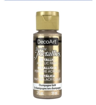 CHAMPAGNE GOLD METALLIC ACRYLIC PAINT 2 FL OZ