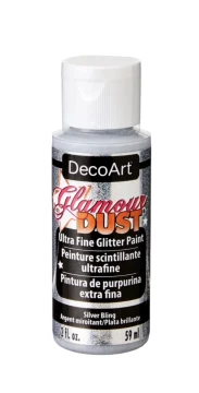 SILVER BLING ULTRA FINE GLITTER PAINT 2 FL OZ