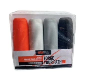 SILICONE TRAVEL BOTTLES 4 PACK