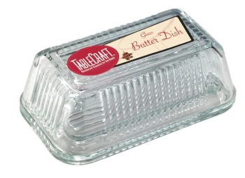 GLASS BUTTER DISH