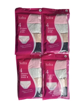 SOFRA WOMENS COTTON BRIEFS