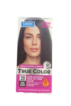 LADIES HAIR COLOR BLUE BLACK