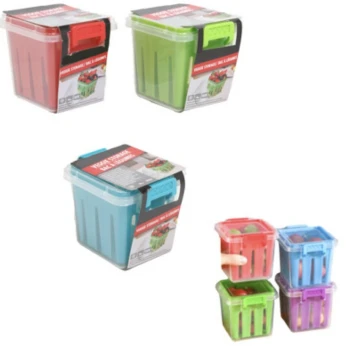 PRODUCE AND VEGGIE STORAGE CONTAINER 4.33 X 4.72 X 4.13 INCH