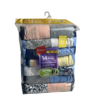 HANES VALUE PACK 14 BRIEFS GIRLS SIZE