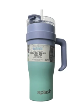SPLASH DOUBLE WALL INSULATED STAINLESS STEEL BOTTLE MUG 40 OZ