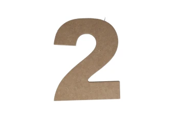2 WOODEN NUMBER