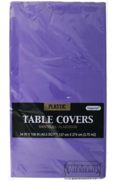 PURPLE TABLE COVER 54 X 108 INCH