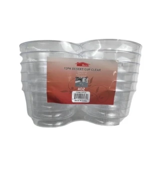 12 PK DESSERT CUP CLEAR 4 OZ