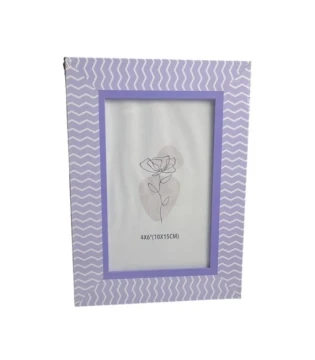 4 X 6 FRAME PURPLE AND WHITE