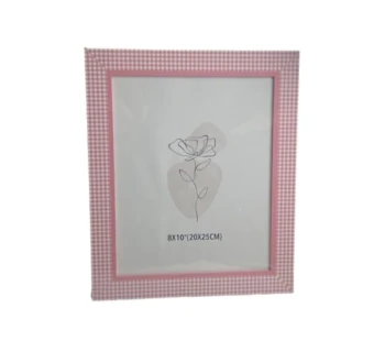 8 X 10 FRAME PINK AND WHITE