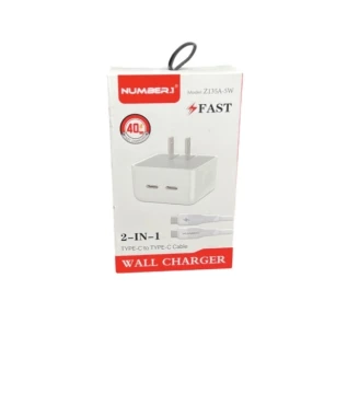 WALL CHARGER 2 IN 1 WALL CHARGE TYPE C