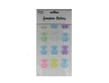 TEDDY BEAR GEMSTONE STICKERS