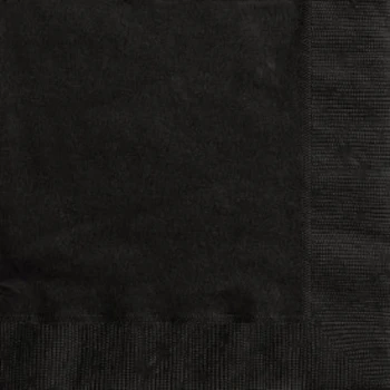 BLACK LUNCHEON NAPKINS