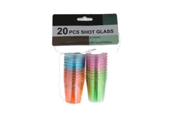 COLORFUL SHOT GLASS 20 PACK 1.18 FL OZ
