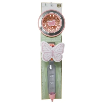 SINK STRAINER AND BRUSH WITH SOAP DISPENSER