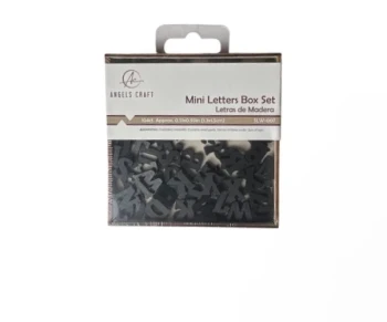 BLACK MINI LETERS BOX SET 104 COUNT