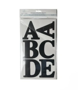 ALPHABET AND NUMBER STICKERS