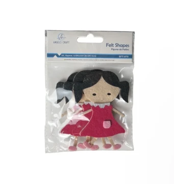 LITTLE GIRL FELT SHAPES 3 COUNT