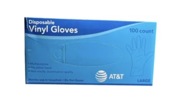 DISPOSABLE VINYL GLOVES 100 COUNT