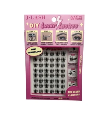 DIY LASER LASHES CLUSTER ON POINT