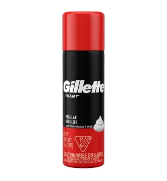 GILLETTE REGULAR SHAVE FOAM 2 OZ