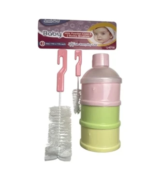 MILK POWDER CASE AND BOTTLE BRUSHES