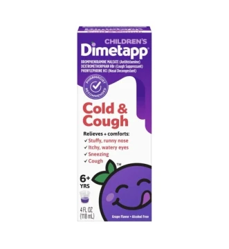 CHILDRENS DIMETAPP COLD AND COUGH SYRUP 4 FL OZ