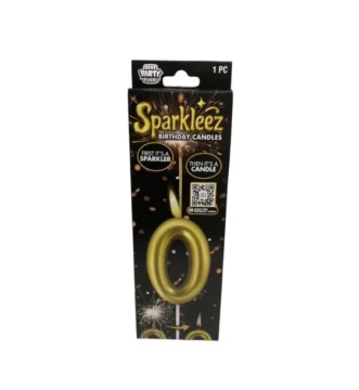#0 SPARKLEEZ BIRTHDAY CANDLE