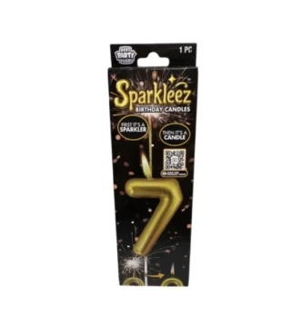 #7 SPARKLEEZ BIRTHDAY CANDLE