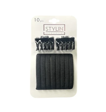 STYLIN ACCESSORIES 10 PCS BLACK