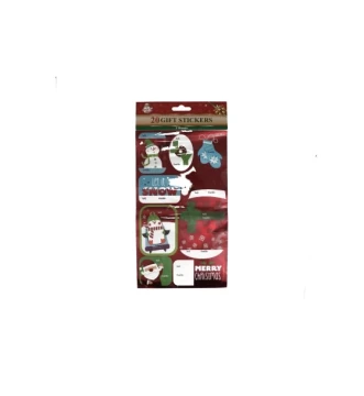 GIFT TAG HOT STAMP 20CT 2SHEETS 2ASSTD