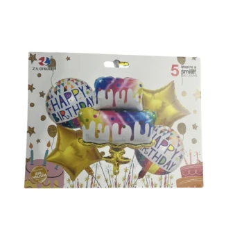 HAPPY BIRTHDAY BALLOON 5 COUNT