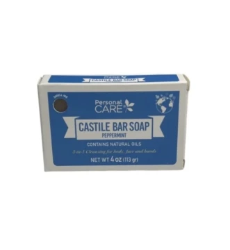 CASTILE BAR SOAP PEPPERMINT 4 OZ