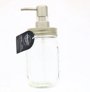 GLASS SOAP DISPENSER